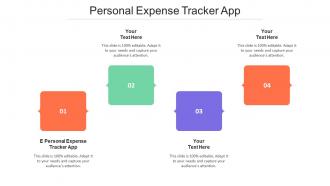 Personal Expense Tracker App Ppt Powerpoint Presentation Model Structure Cpb
