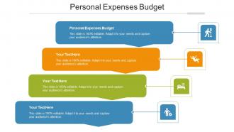 Personal Expenses Budget Ppt Powerpoint Presentation Infographic Template Layout Ideas Cpb