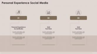 Personal Experience Social Media In Powerpoint And Google Slides Cpb