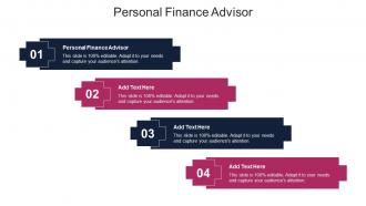 Personal Finance Advisor Ppt Powerpoint Presentation Show Elements Cpb