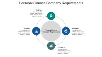 Personal finance company requirements ppt powerpoint presentation file example cpb