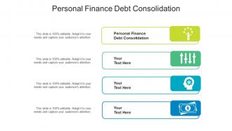 Personal finance debt consolidation ppt powerpoint presentation pictures example introduction cpb