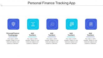 Personal Finance Tracking App Ppt Powerpoint Presentation Professional Deck Cpb