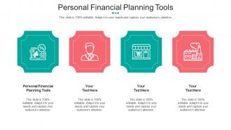 Personal Financial Planning Tools Ppt Powerpoint Presentation Show Images Cpb