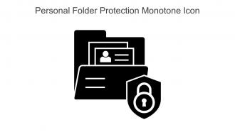 Personal Folder Protection Monotone Icon In Powerpoint Pptx Png And Editable Eps Format