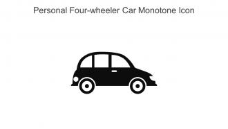 Personal Four Wheeler Car Monotone Icon In Powerpoint Pptx Png And Editable Eps Format