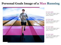 Personal goals image of a man running