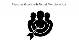 Personal Goals With Target Monotone Icon In Powerpoint Pptx Png And Editable Eps Format