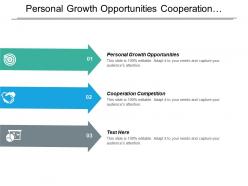 Personal growth opportunities cooperation competition self improvement steps cpb