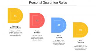 Personal Guarantee Rules Ppt Powerpoint Presentation Infographic Template Slide Download Cpb