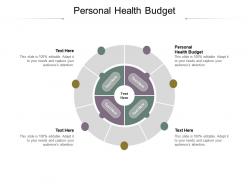 Personal health budget ppt powerpoint presentation styles visual aids cpb
