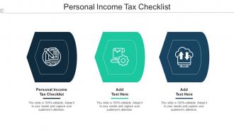 Personal Income Tax Checklist Ppt Powerpoint Presentation Model Example Cpb