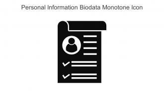 Personal Information Biodata Monotone Icon In Powerpoint Pptx Png And Editable Eps Format