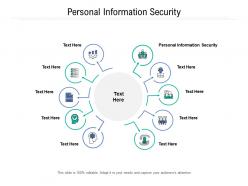 Personal information security ppt powerpoint presentation ideas graphics design cpb