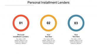 Personal installment lenders ppt powerpoint presentation infographics tips cpb