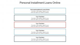 Personal installment loans online ppt powerpoint presentation model vector cpb