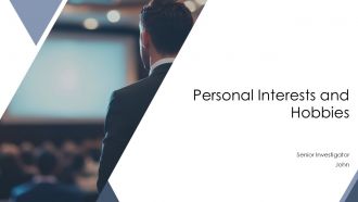 Personal Interests And Hobbies PPT Outline AT