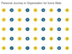 Personal journey in organization for icons slide ppt designs