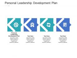 Personal leadership development plan ppt powerpoint presentation file infographic template cpb