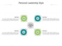 Personal leadership style ppt powerpoint presentation show slide portrait cpb