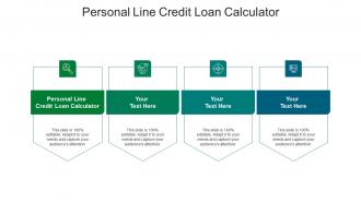 Personal line credit loan calculator ppt powerpoint presentation ideas structure cpb