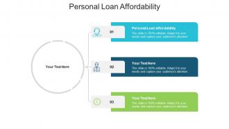 Personal loan affordability ppt powerpoint presentation layouts tips cpb