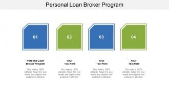 Personal loan broker program ppt powerpoint presentation ideas example cpb