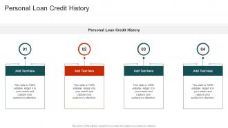 Personal Loan Credit History In Powerpoint And Google Slides Cpb