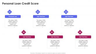 Personal Loan Credit Score In Powerpoint And Google Slides Cpb