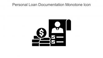 Personal Loan Documentation Monotone Icon In Powerpoint Pptx Png And Editable Eps Format