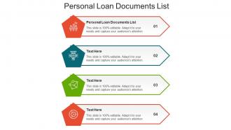 Personal loan documents list ppt powerpoint presentation ideas outfit cpb
