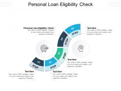 Personal loan eligibility check ppt powerpoint presentation gallery layouts cpb