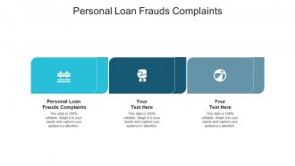 Personal loan frauds complaints ppt powerpoint presentation pictures good cpb