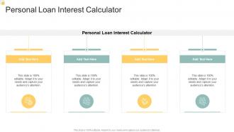 Personal Loan Interest Calculator In Powerpoint And Google Slides Cpb