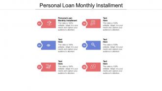 Personal loan monthly installment ppt powerpoint presentation pictures file formats cpb