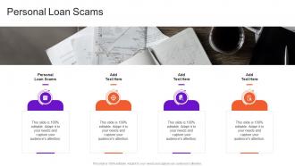 Personal Loan Scams In Powerpoint And Google Slides Cpb