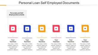 Personal Loan Self Employed Documents Ppt Powerpoint Presentation Portfolio Deck Cpb