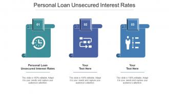 Personal Loan Unsecured Interest Rates Ppt Powerpoint Presentation Gallery Cpb