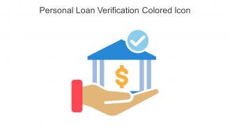 Personal Loan Verification Colored Icon In Powerpoint Pptx Png And Editable Eps Format