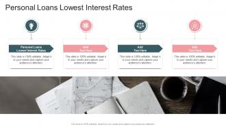 Personal Loans Lowest Interest Rates In Powerpoint And Google Slides Cpb