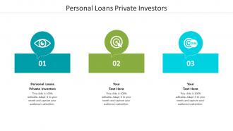 Personal loans private investors ppt powerpoint presentation slides icon cpb