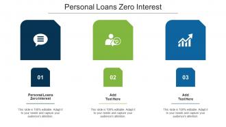 Personal Loans Zero Interest Ppt Powerpoint Presentation Infographics Graphics Cpb