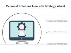 Personal notebook icon with strategy wheel