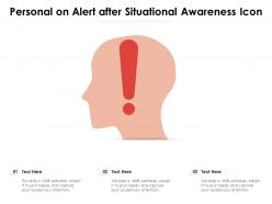 Personal on alert after situational awareness icon