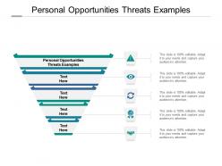 Personal opportunities threats examples ppt powerpoint presentation icon outfit cpb