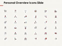 Personal overview icons slide idea bulb ppt powerpoint presentation professional format