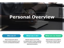 Personal overview introduction about ppt powerpoint presentation file outline