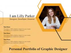 Personal portfolio of graphic designer