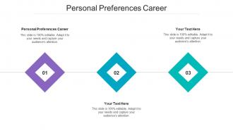 Personal Preferences Career Ppt Powerpoint Presentation Pictures Example Introduction Cpb