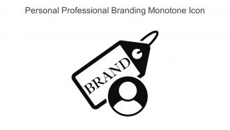 Personal Professional Branding Monotone Icon In Powerpoint Pptx Png And Editable Eps Format